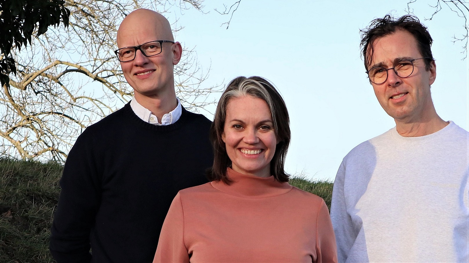 Folkene bag Angelika er fra venstre: filmproducer Christian Rank, biolog Katrine Turner og iværksætter Joachim Majholm